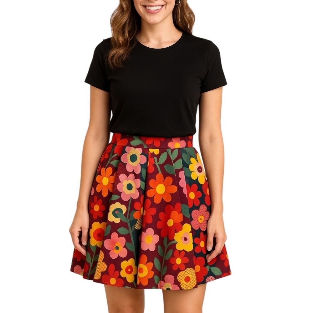 LuLaRoe Women’s Floral A-Line Skirt | Size Large